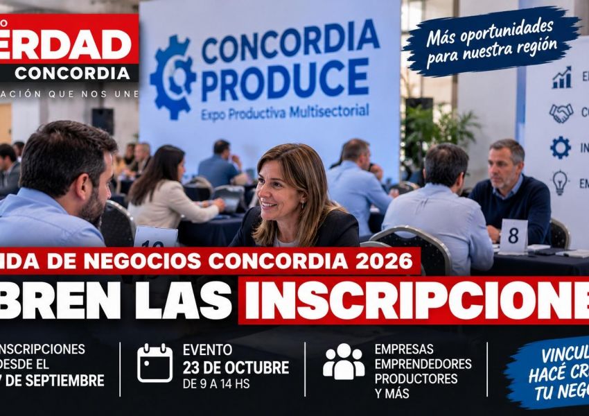 Abren las inscripciones para la Ronda de Negocios Concordia 2026: cómo participar