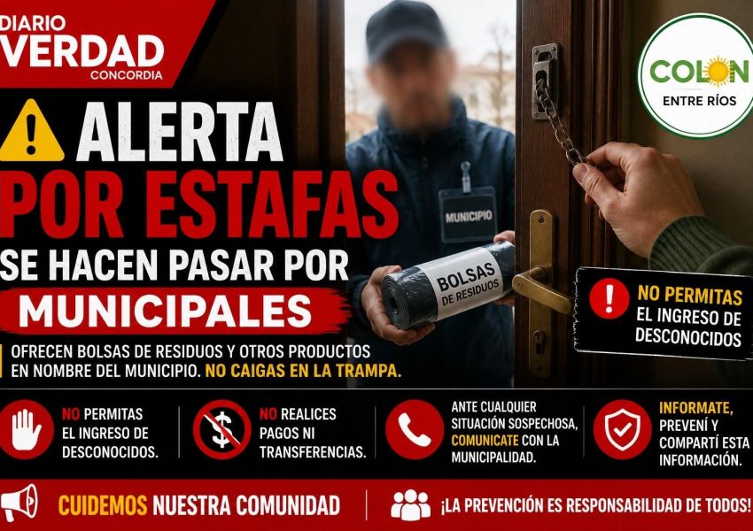 Alerta en Entre Ríos: se hacen pasar por empleados municipales para vender productos casa por casa