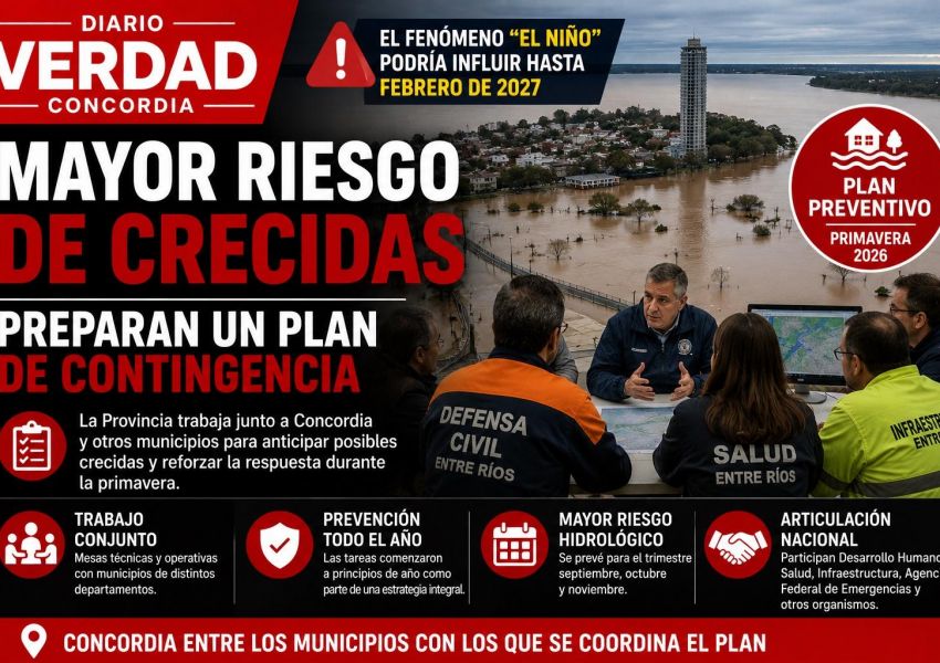 Alertan por un mayor riesgo de crecidas y ajustan un plan de contingencia ante la llegada de “El Niño”
