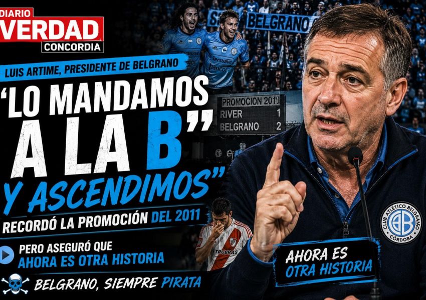 Artime calentó la previa: “Los mandamos a la B y ascendimos”