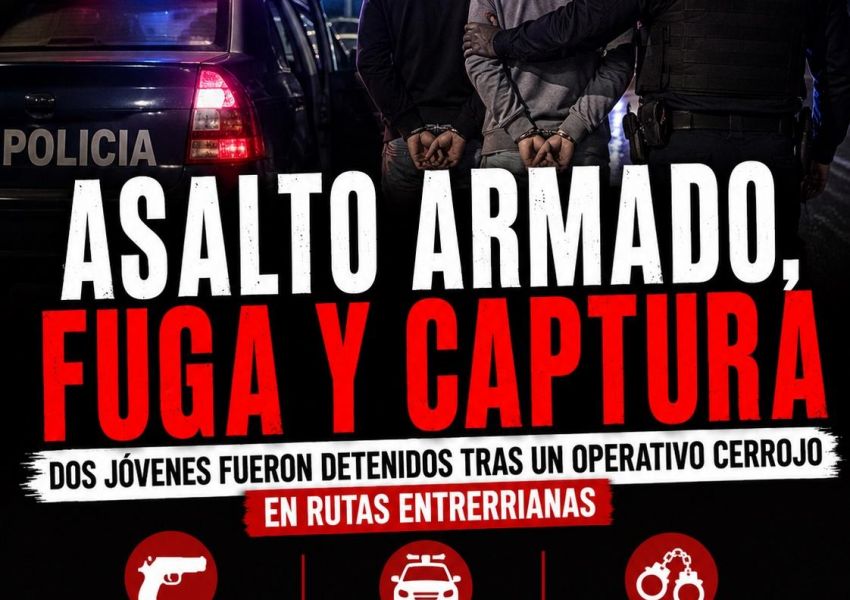 Asalto armado, fuga y captura: dos bonaerenses fueron detenidos tras un operativo cerrojo en rutas entrerrianas