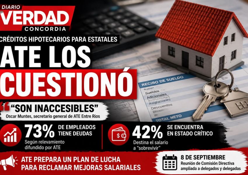 ATE cuestionó los créditos hipotecarios para estatales: “Sin un salario de calidad son inaccesibles”