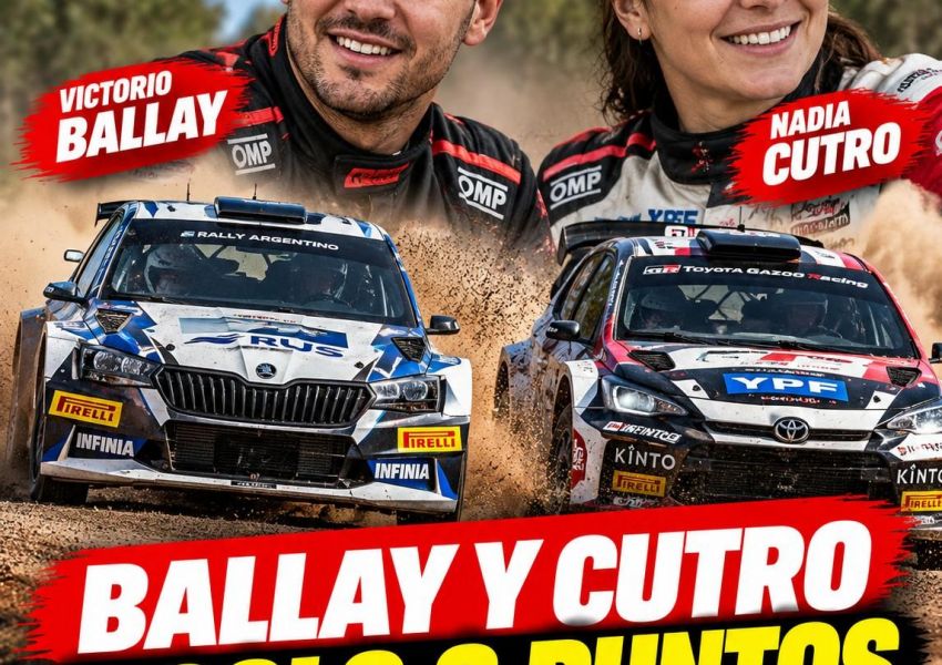 Ballay y Cutro llegan separados por apenas tres puntos al Rally de Entre Ríos