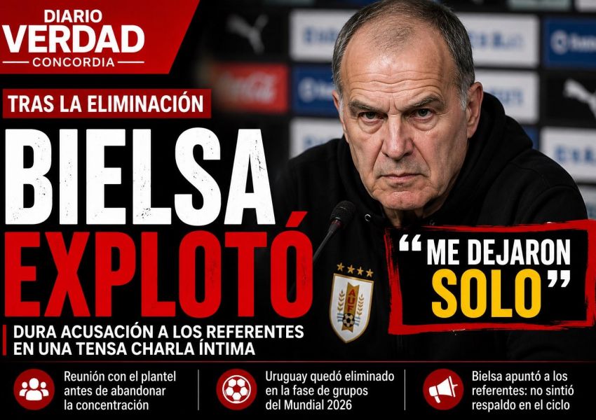 Bielsa explotó tras la eliminación de Uruguay: 'Me dejaron solo'