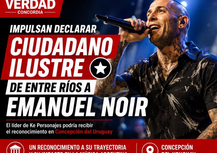 Buscan declarar Ciudadano Ilustre a Emanuel Noir en Entre Ríos