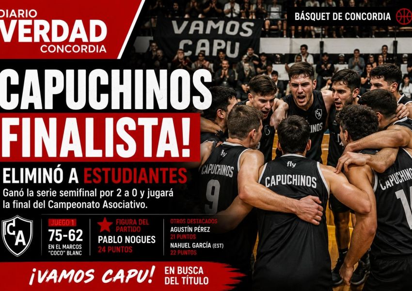 Capuchinos eliminó a Estudiantes y se metió en la final del Asociativo