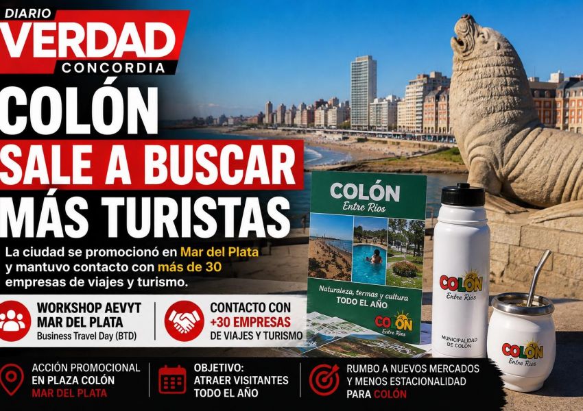 Colón salió a buscar más turistas: promocionó el destino ante agencias de Mar del Plata