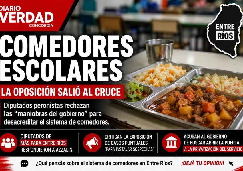 Comedores escolares: diputados opositores salieron al cruce de Azzalini y acusaron al Gobierno de “desacreditar” el sistema
