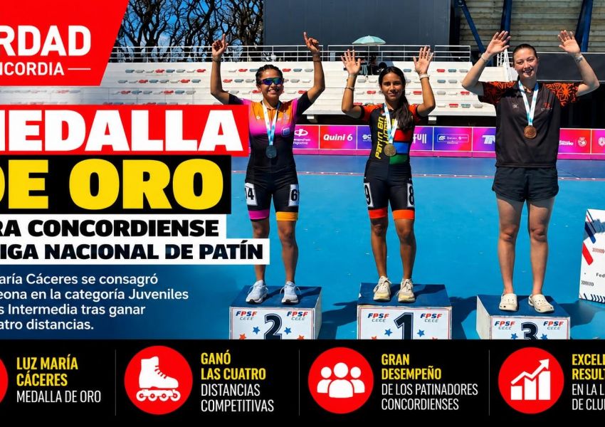 Concordia celebra una Medalla de Oro en la Liga Nacional de Clubes de Patín
