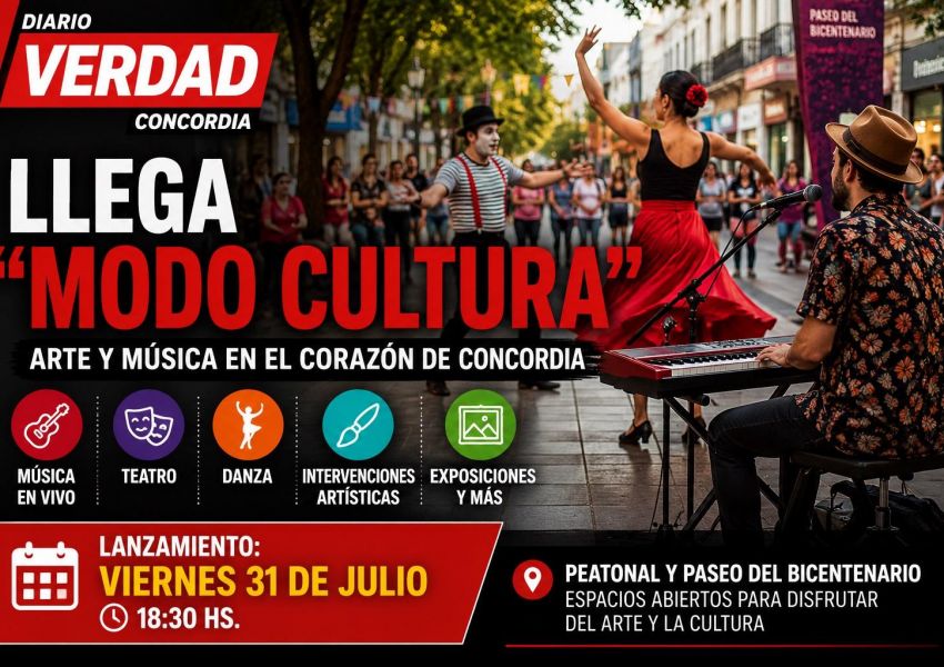 Concordia lanza 'Modo Cultura', un ciclo que llevará música, teatro y danza al centro de la ciudad