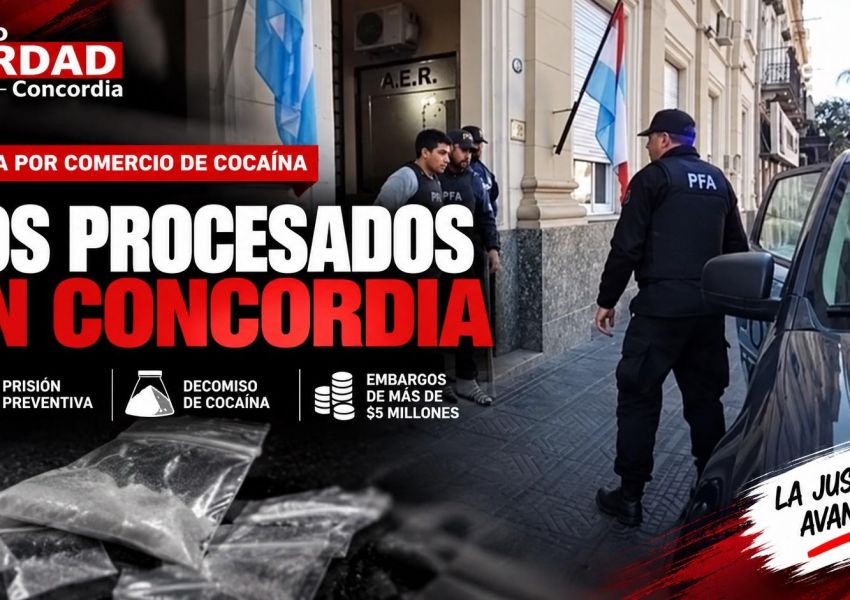 Concordia: procesaron con prisión preventiva a dos acusados de comercializar cocaína entre cosecheros