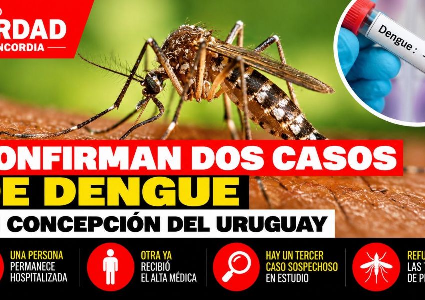 Confirman dos casos de dengue en Concepción del Uruguay y hay un tercer caso en estudio