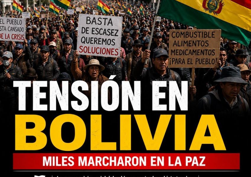 Crece la tensión en Bolivia: miles marcharon en La Paz en medio de la crisis