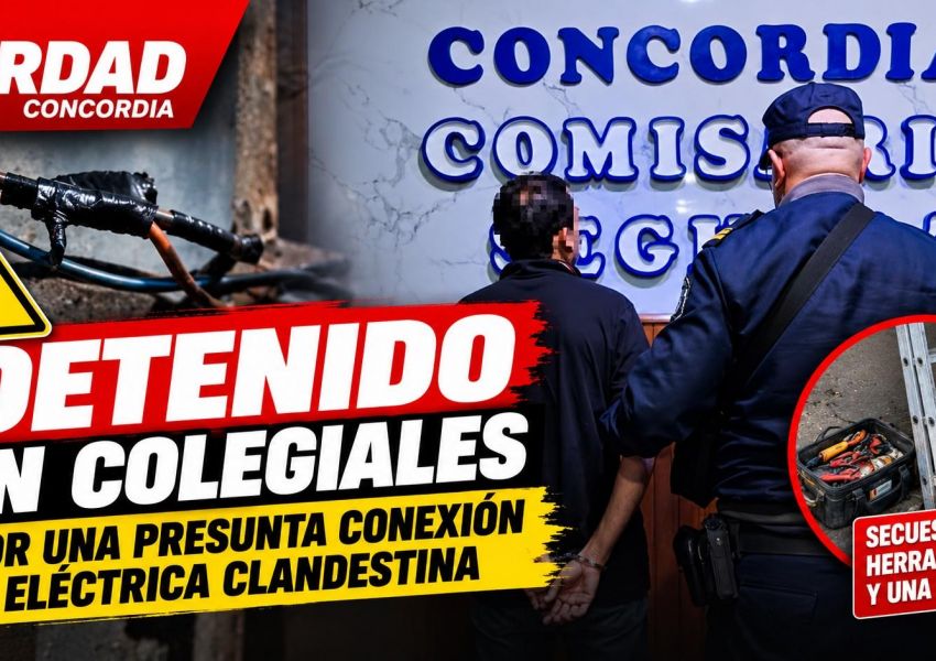 Detuvieron a un hombre acusado de intentar realizar una conexión eléctrica clandestina en el Club Colegiales