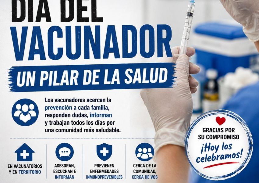 Día del Vacunador: destacan en Concordia un rol que se volvió clave para acercar la salud a los vecinos