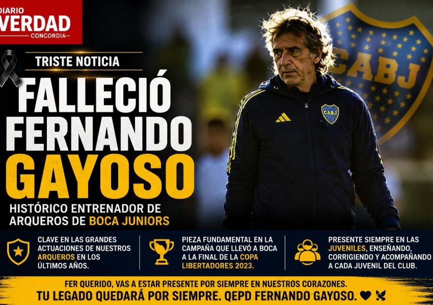 Dolor en Boca: falleció Fernando Gayoso, histórico entrenador de arqueros del club