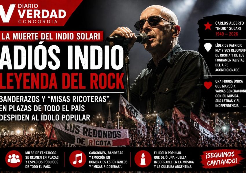 Dolor en la cultura popular: miles de fanáticos despiden al Indio Solari en todo el país