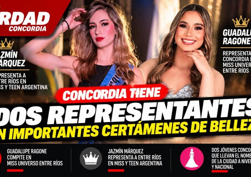 Dos concordienses buscan dejar su huella en los principales certámenes de belleza del país