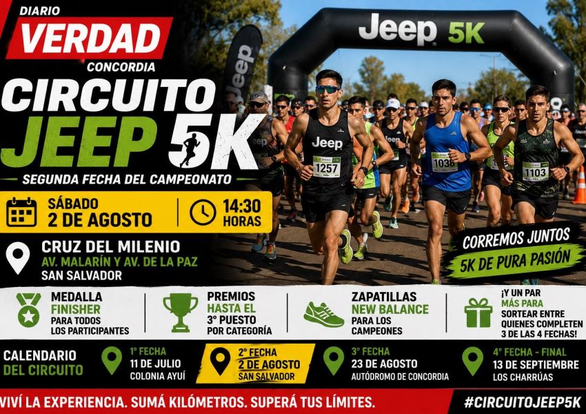 El Circuito Jeep 5K llega a San Salvador con su segunda fecha del campeonato