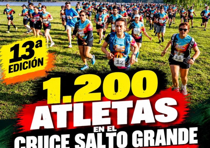 El Cruce Salto Grande reunió a 1.200 atletas y tuvo a Concordia como gran protagonista