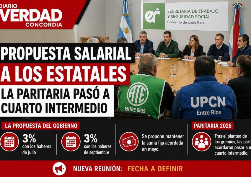 El Gobierno presentó una oferta salarial a los estatales y la negociación pasó a cuarto intermedio