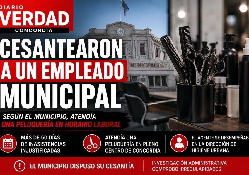 El Municipio cesanteó a un empleado tras comprobar inasistencias y una actividad privada en horario laboral