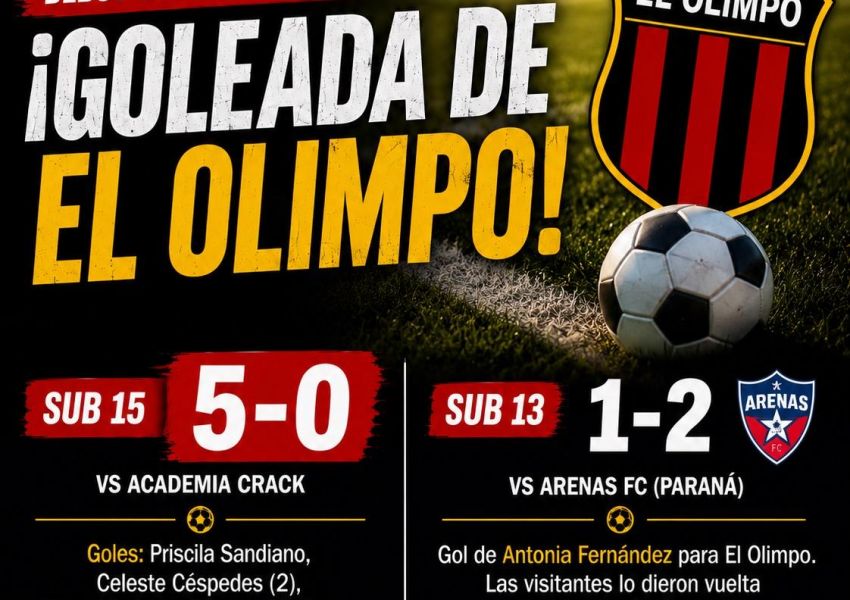 El Olimpo tuvo un debut a puro gol en el Regional: goleada en Sub 15 y ajustada caída en Sub 13