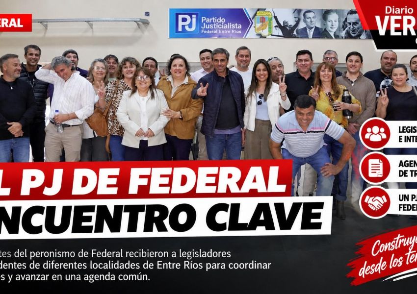 El PJ de Federal reunió a Michel, Cresto y seis intendentes en medio de la reorganización interna
