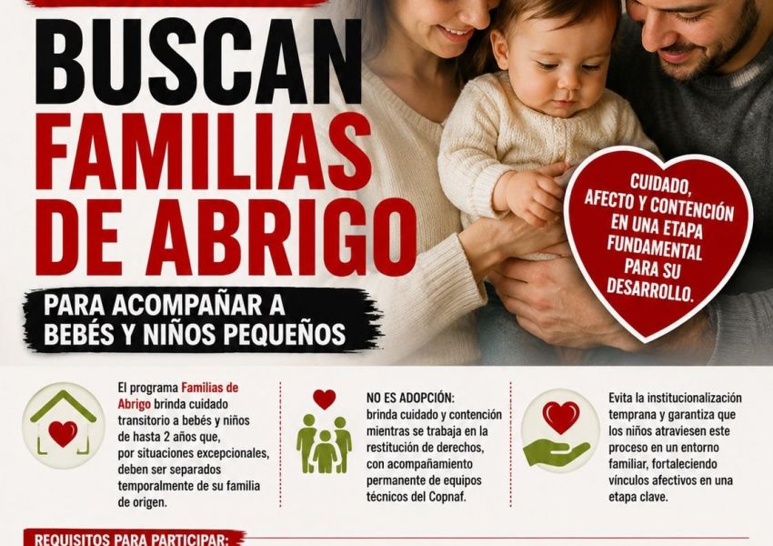Entre Ríos busca familias solidarias para cuidar bebés y niños pequeños de manera transitoria