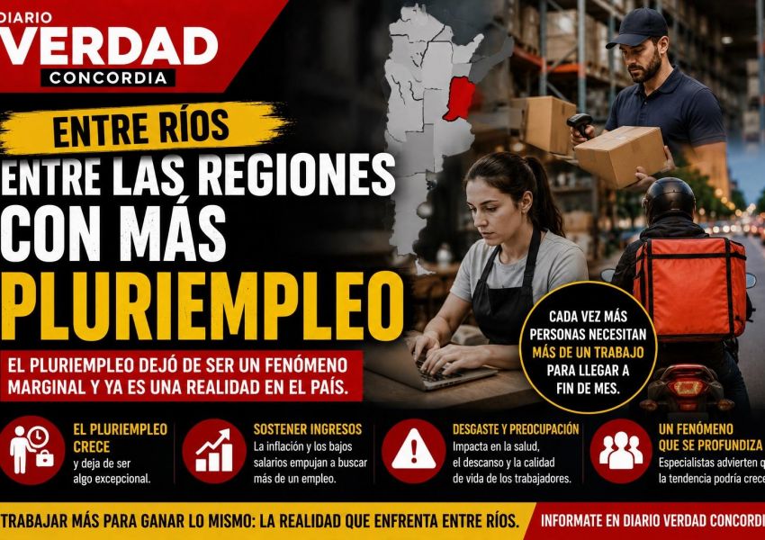 Entre Ríos, entre las regiones con más pluriempleo del país