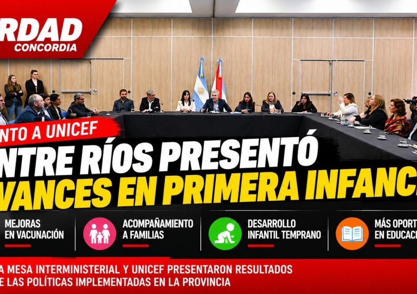 Entre Ríos presentó avances en primera infancia con mejoras en vacunación, desarrollo infantil y acompañamiento familiar