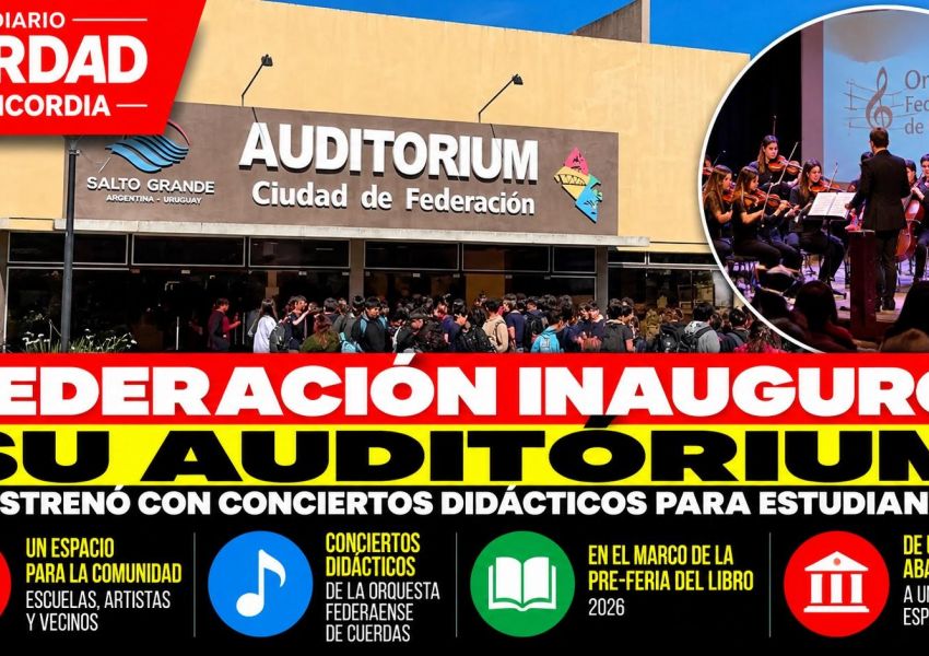 Federación inauguró su nuevo Auditórium con conciertos didácticos para estudiantes