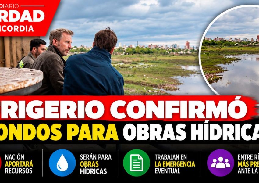 Frigerio confirmó que Nación destinará fondos para obras hídricas por la creciente