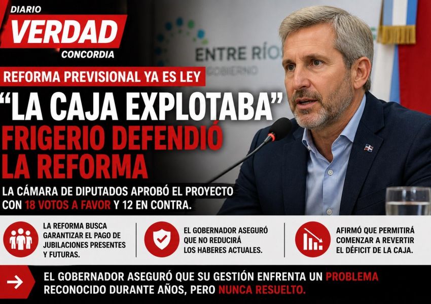 Frigerio defendió la reforma previsional: 'La Caja explotaba y había que tener coraje para cambiar esa realidad'