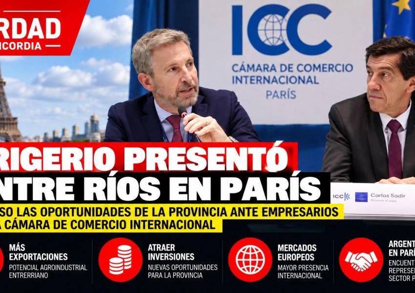 Frigerio presentó el potencial de Entre Ríos ante empresarios en París para atraer inversiones y abrir nuevos mercados