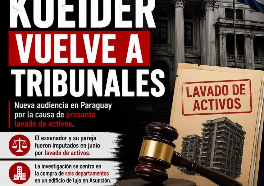 Kueider vuelve a tribunales en Paraguay por la causa de presunto lavado de activos