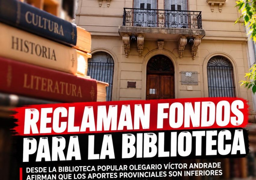 La Biblioteca Popular de Concordia reclama fondos a la Provincia: “La ley es clarita y no se está cumpliendo”