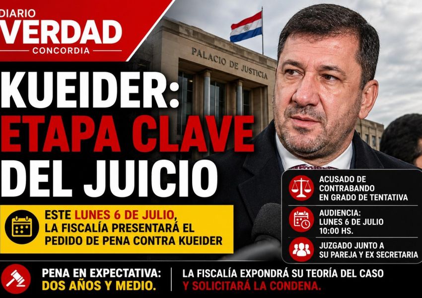 La Fiscalía paraguaya definirá este lunes la pena que solicitará para Edgardo Kueider