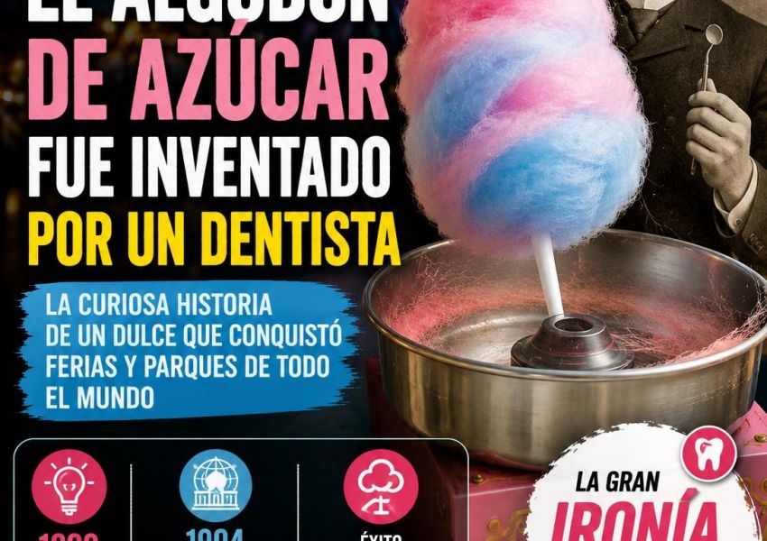 La increíble historia del algodón de azúcar: fue inventado por un dentista