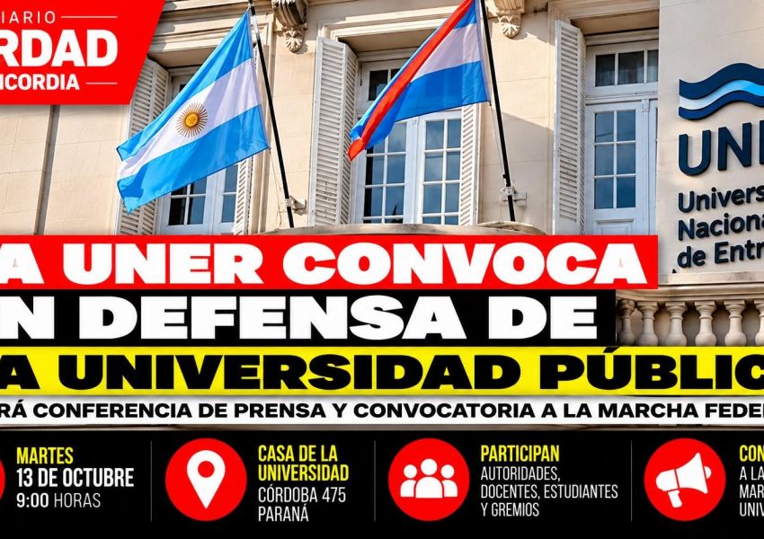 La UNER convocó a una conferencia de prensa en defensa de la universidad pública
