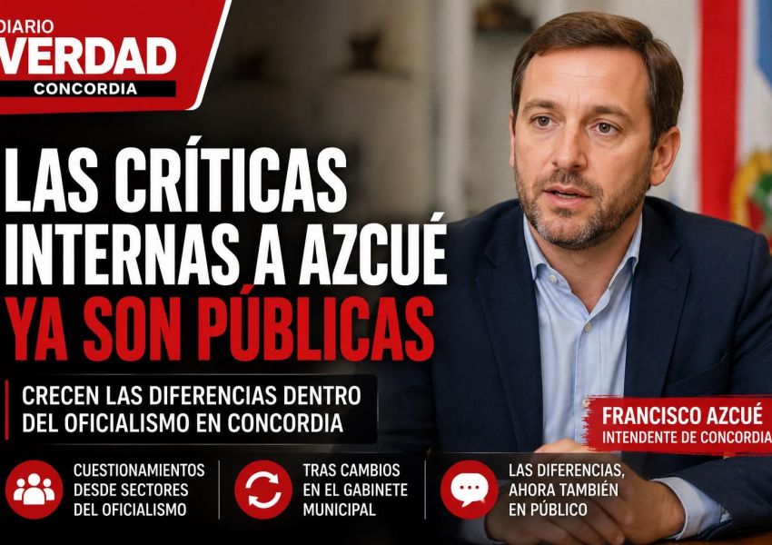 Las críticas internas a Azcué ya se expresan en público y exponen tensiones en la coalición oficialista