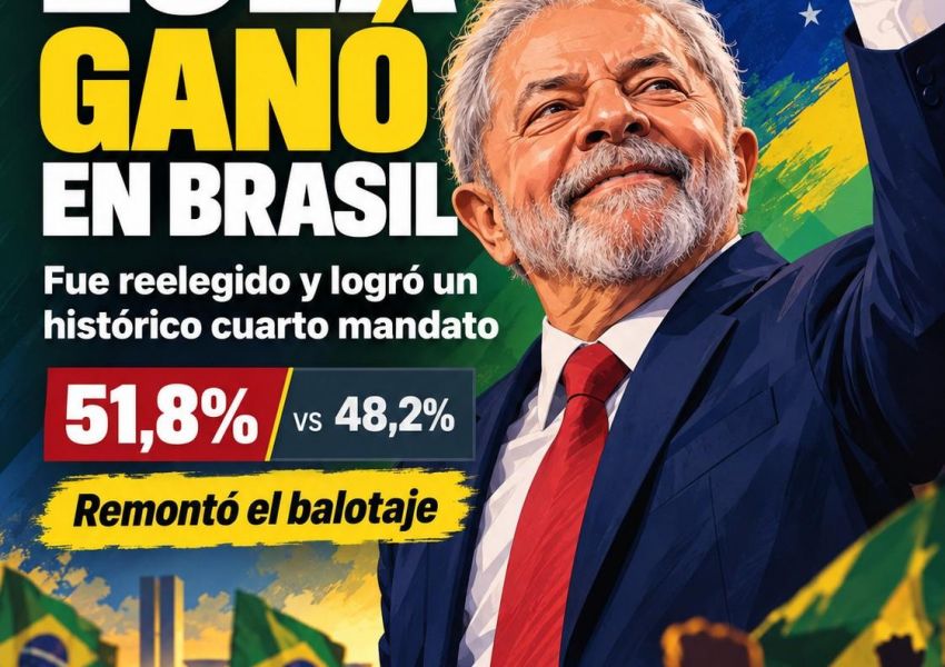 Lula ganó en Brasil, remontó el balotaje y consiguió un histórico cuarto mandato
