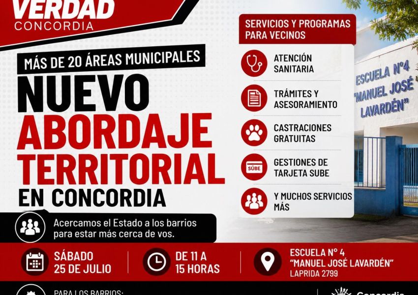 Más de 20 áreas municipales participarán de un nuevo abordaje territorial en Concordia