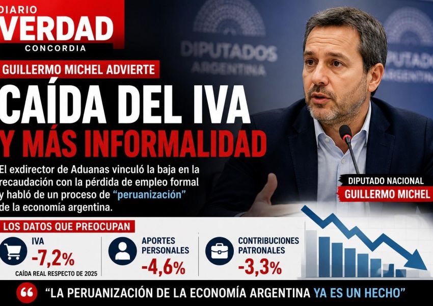 Michel advirtió sobre una mayor informalidad y la caída de la recaudación del IVA