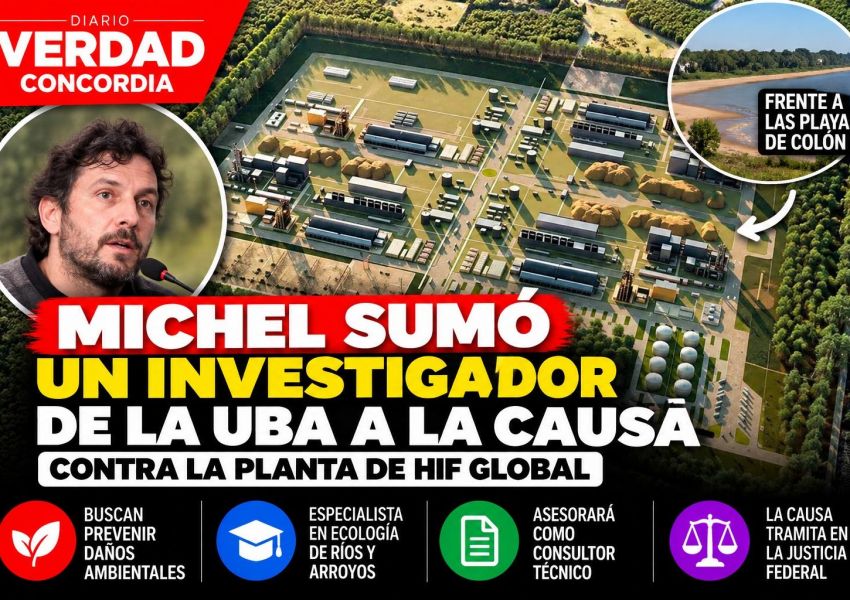 Michel incorporó a un investigador de la UBA en la causa contra la planta de HIF Global