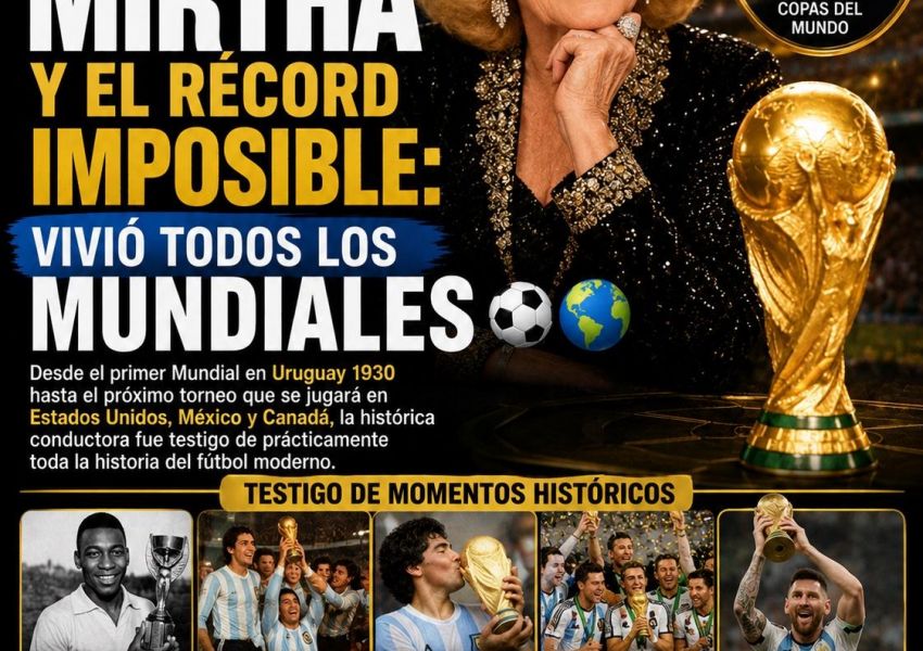 Mirtha Legrand y un récord único: vivió todos los Mundiales de la historia