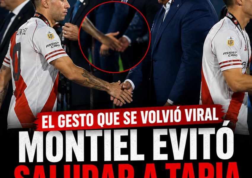 Montiel evitó saludar a Chiqui Tapia tras la final y el gesto se volvió viral