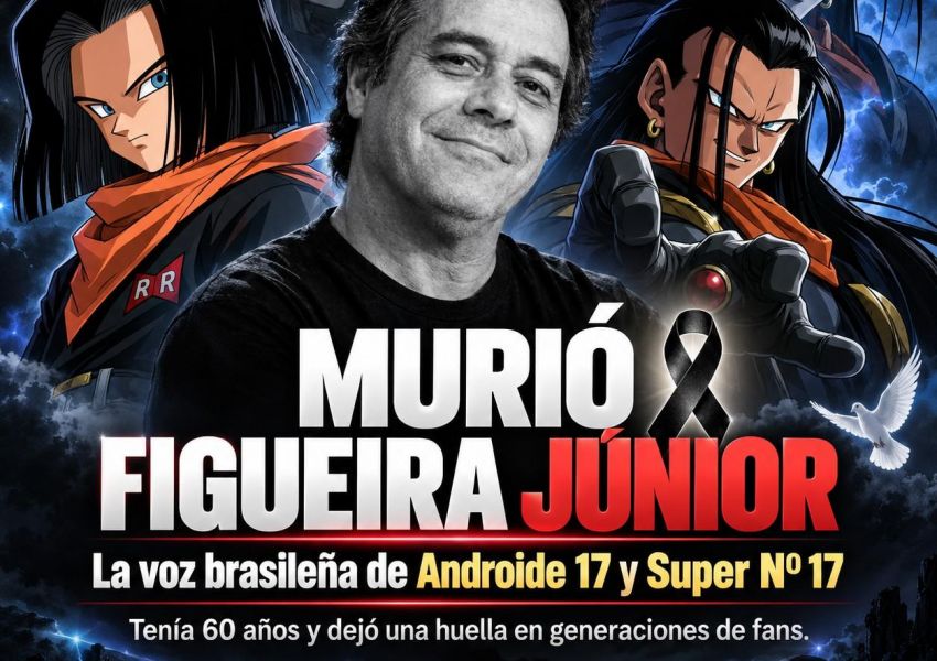Murió Figueira Júnior, la recordada voz brasileña de Androide 17 en Dragon Ball y Fry en Futurama