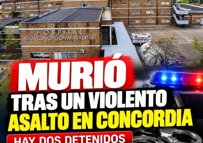 Murió un hombre de 70 años tras un violento asalto en Concordia: hay dos detenidos
