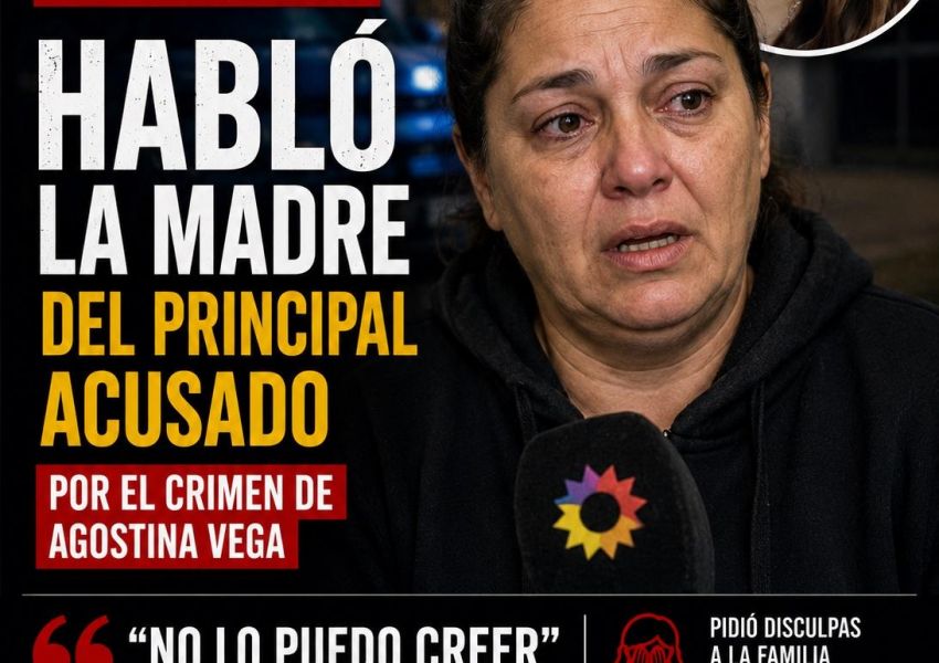 “No lo puedo creer”: habló la madre del principal acusado por el crimen de Agostina Vega